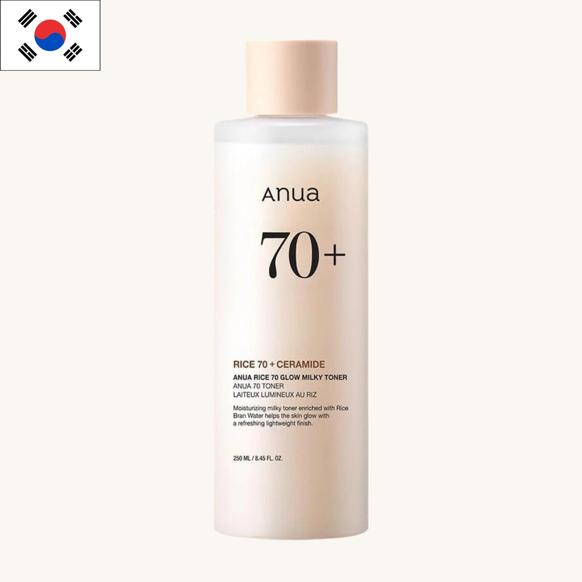 Anua - Rice 70 + Ceramide Glow Milky Toner (250ml)