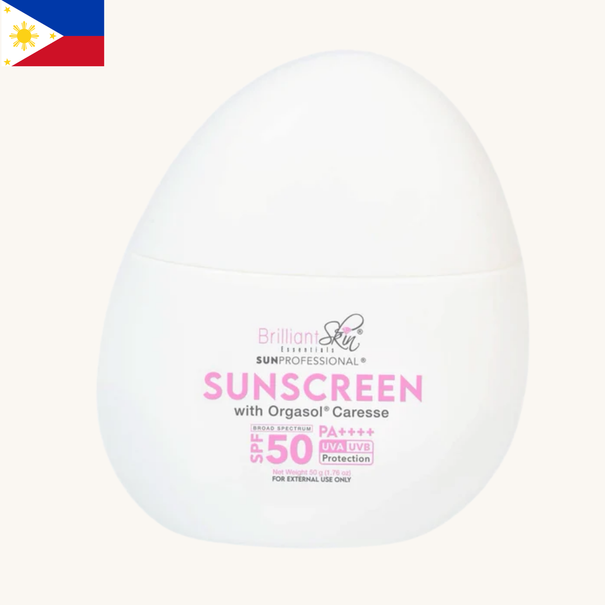 Brilliant Skin - SunProfessional Sunscreen with Orgasol Caresse SPF50 PA++++ (50g)