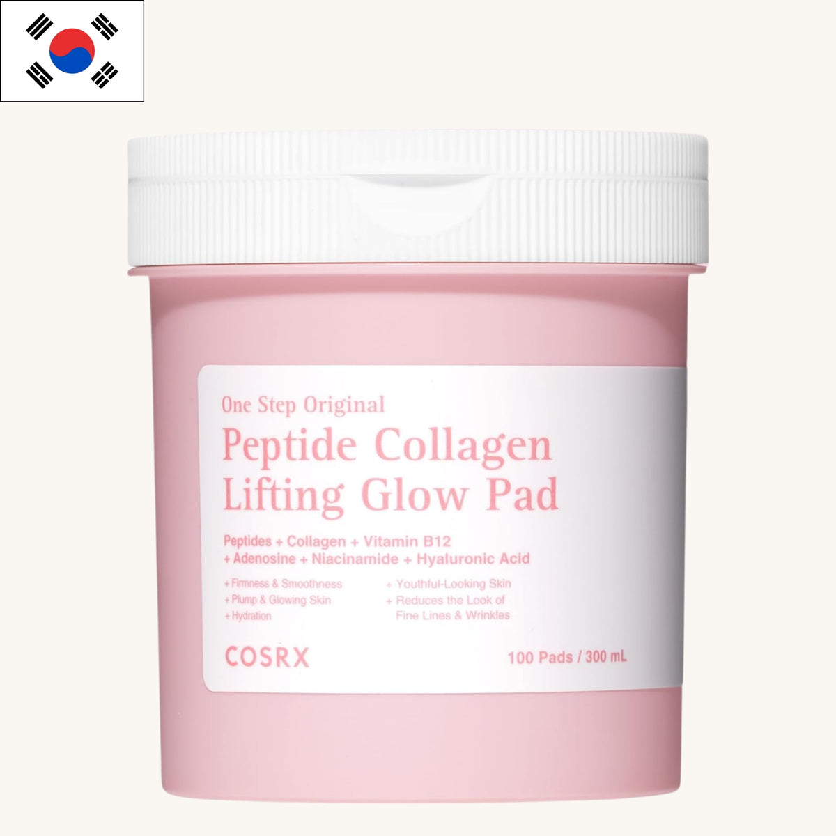 Cosrx - One Step Original Peptide Collagen Lifting Glow Pad 100 pads (300ml)