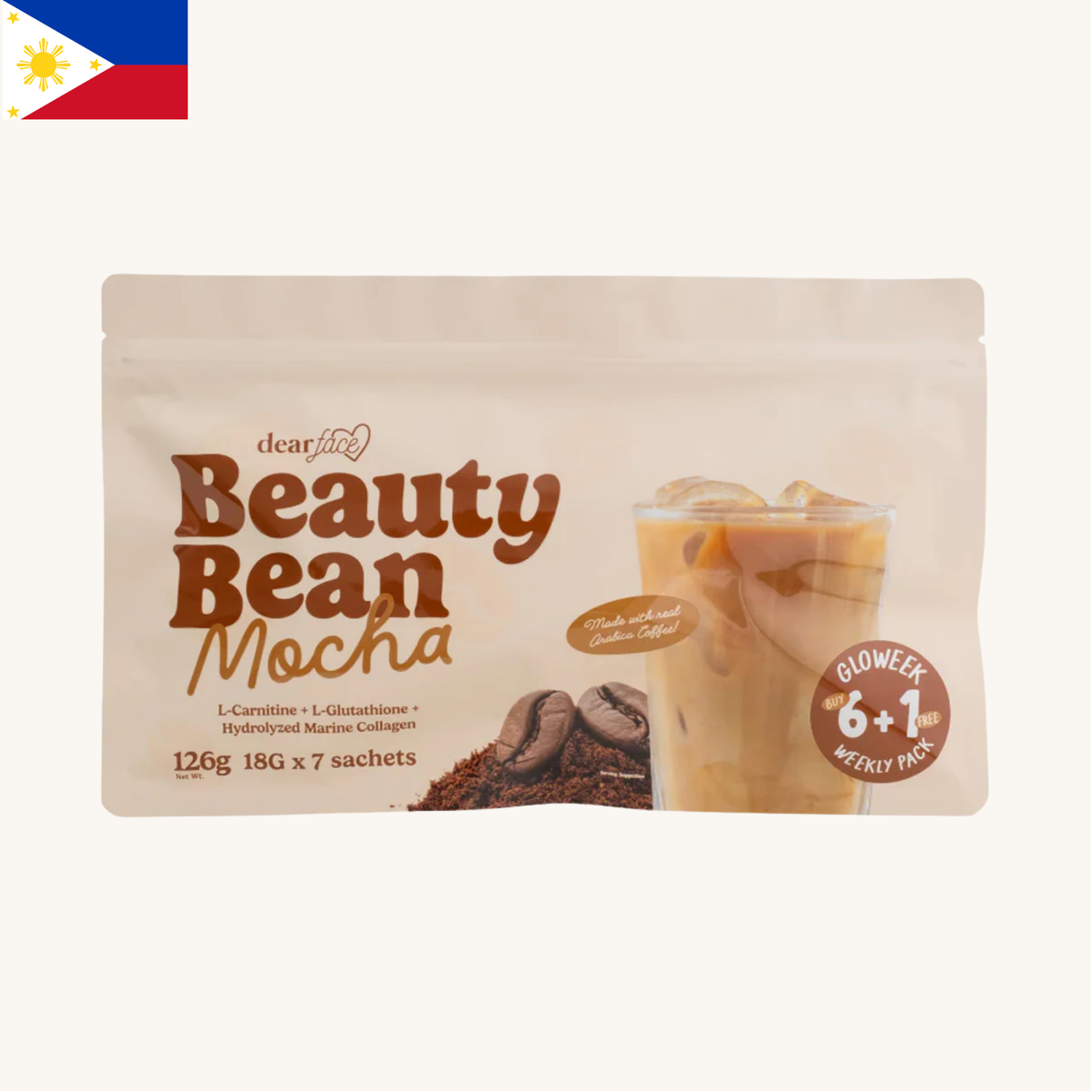Dear Face - Beauty Bean Gloweek Pack Mocha (126g)