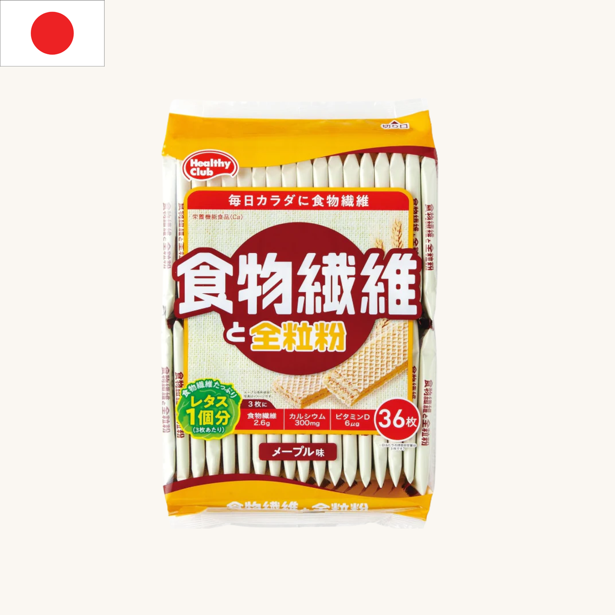 Hamada - Healthy Club Calcium Plus Maple Wheat Wafers