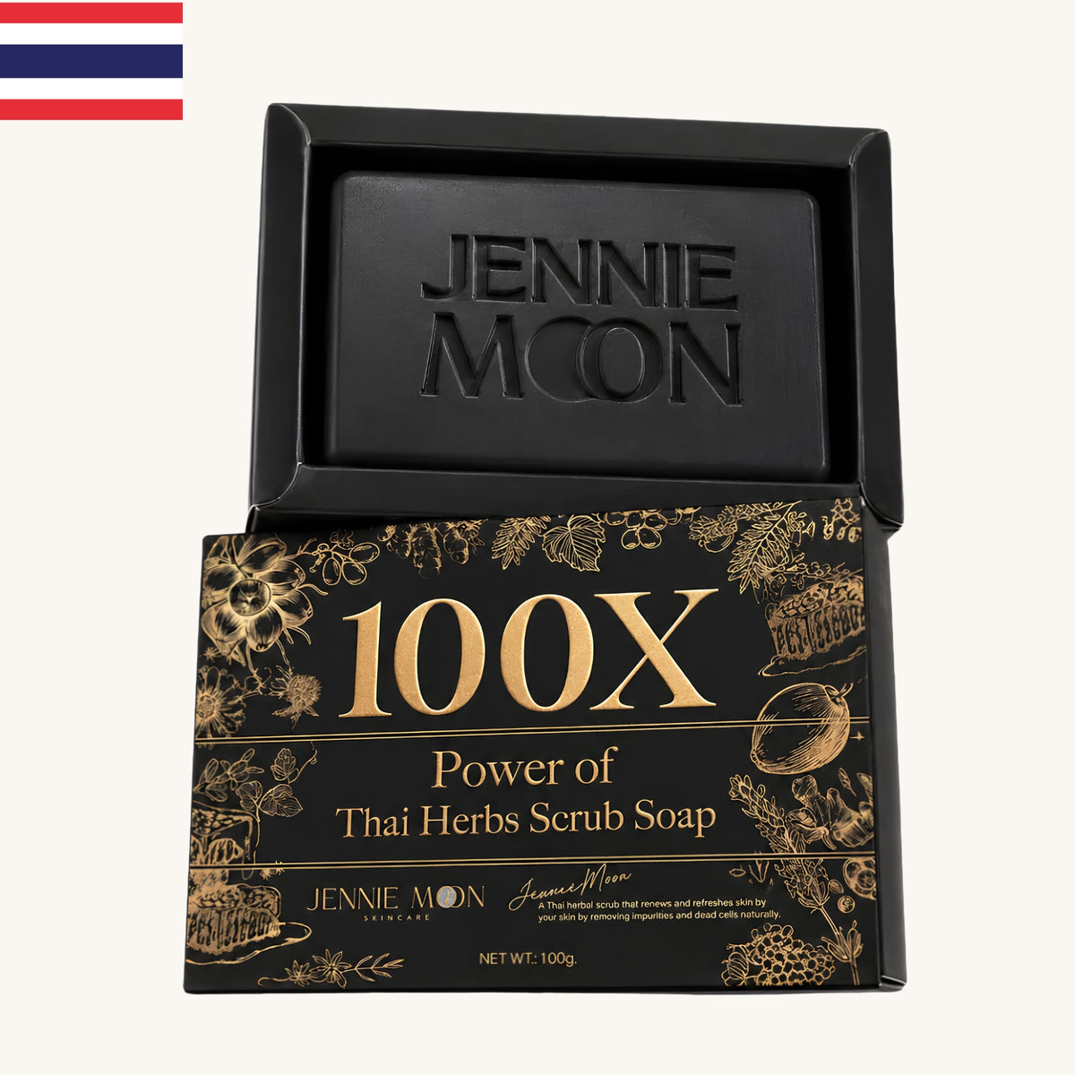 Jennie Moon - 100X Power of Thai Herbs Scrub Soap (100g)