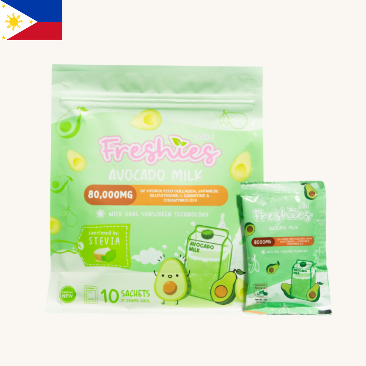 Juju Glow - Freshies Avocado Milk (10 x 21g)