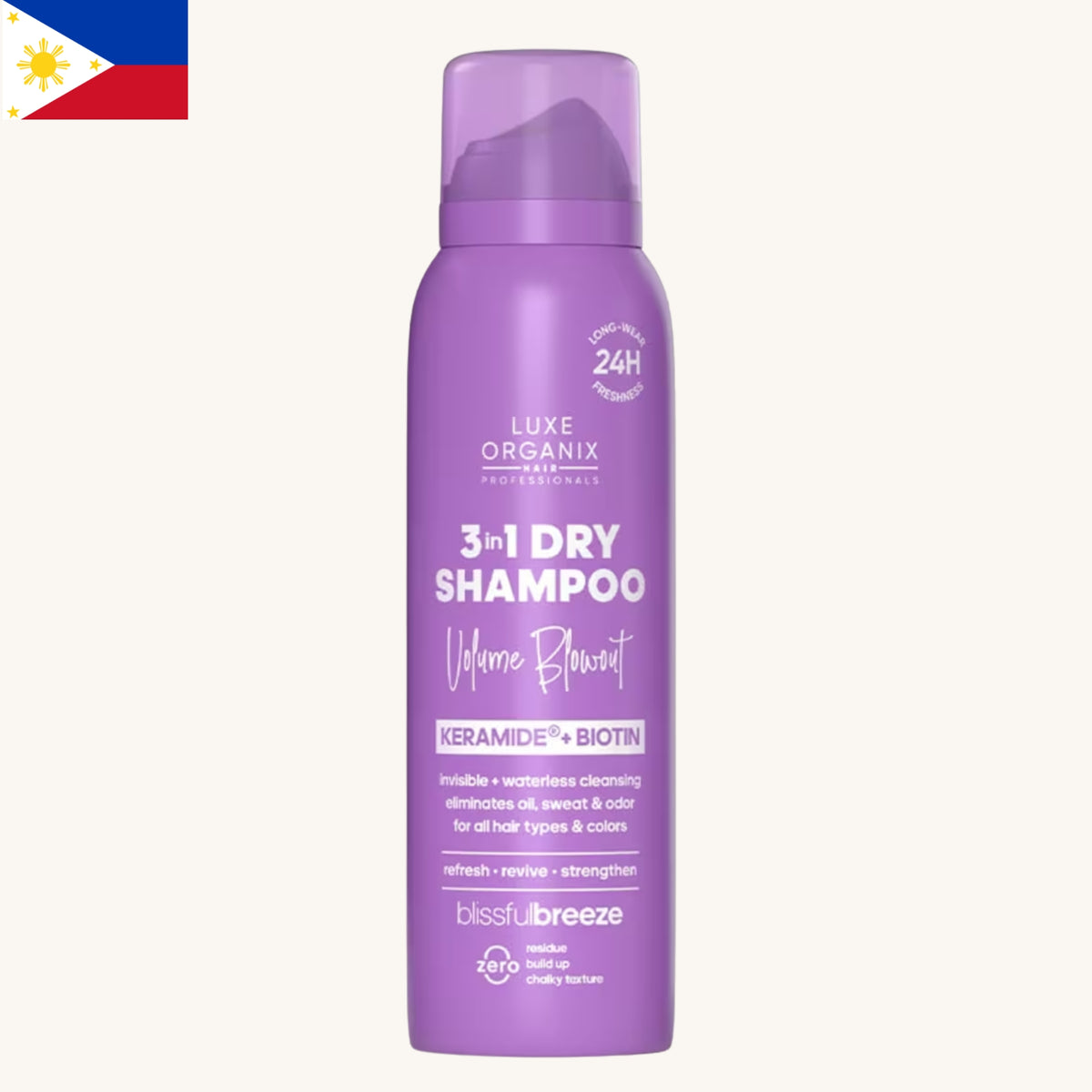Luxe Organix - Hair Professionals 3in1 Dry Shampoo Volume Blowout Blissful Breeze (110ml)