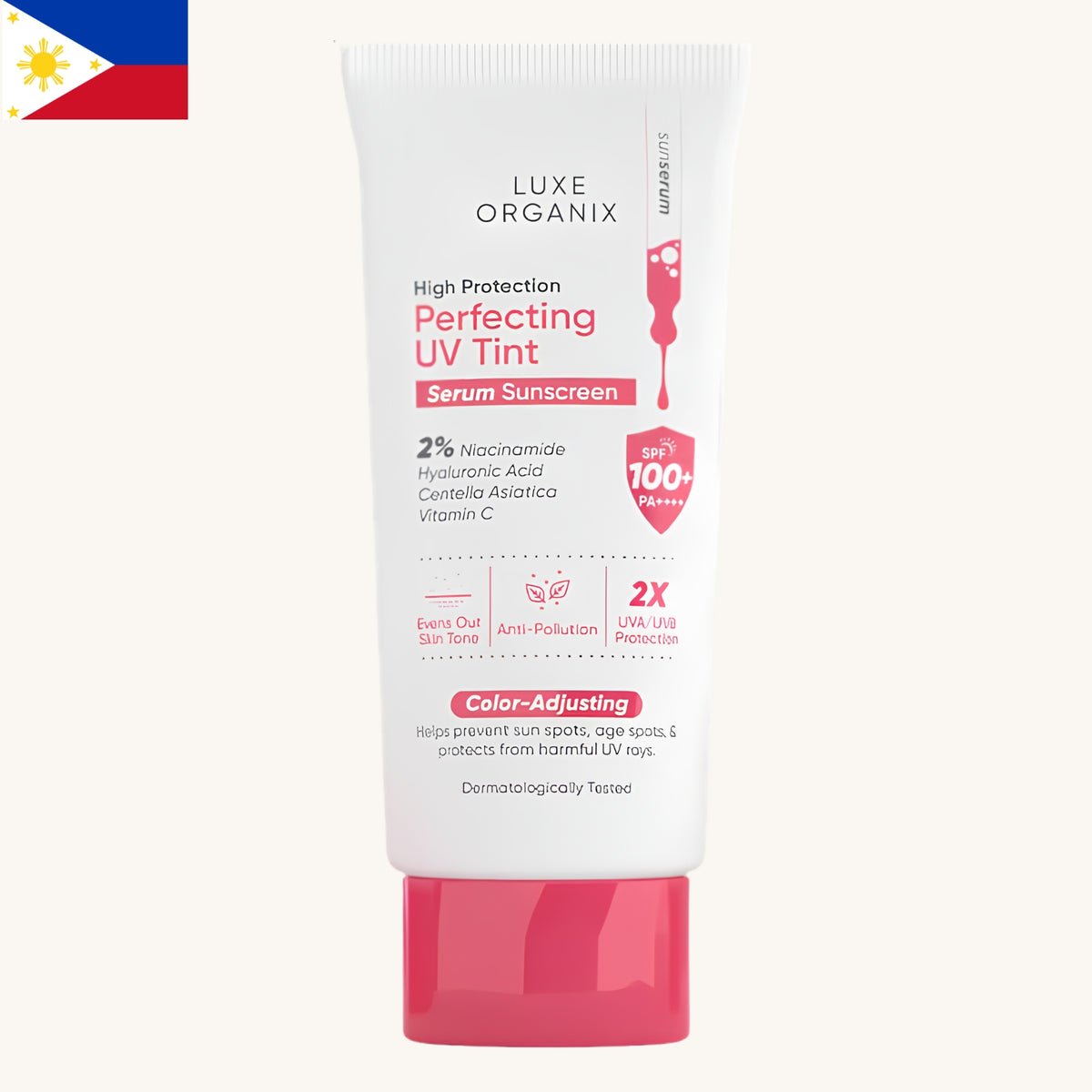 Luxe Organix - Perfecting UV Tint Serum Sunscreen SPF100+ PA ++++ (40g)