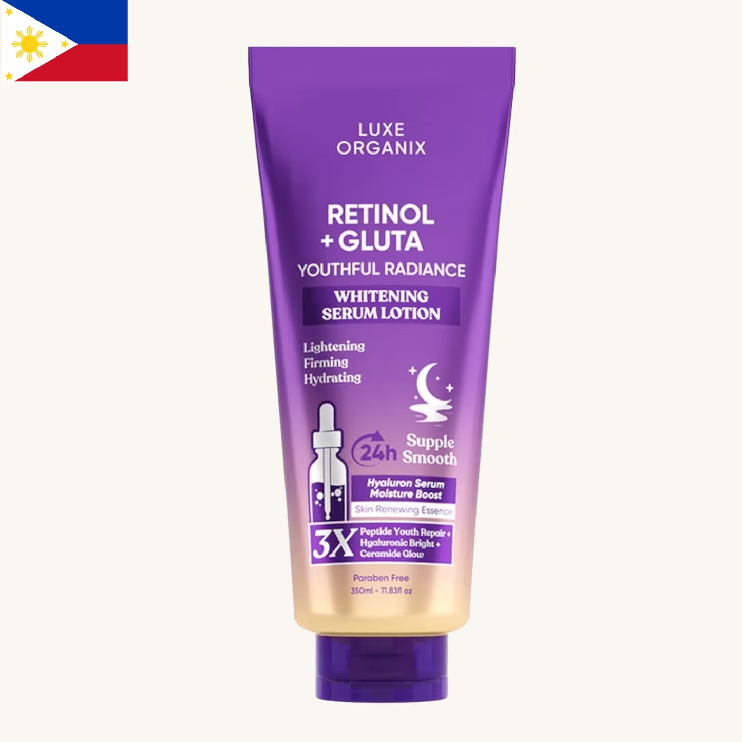 Luxe Organix - Retinol + Gluta Whitening Serum Lotion (350ml)