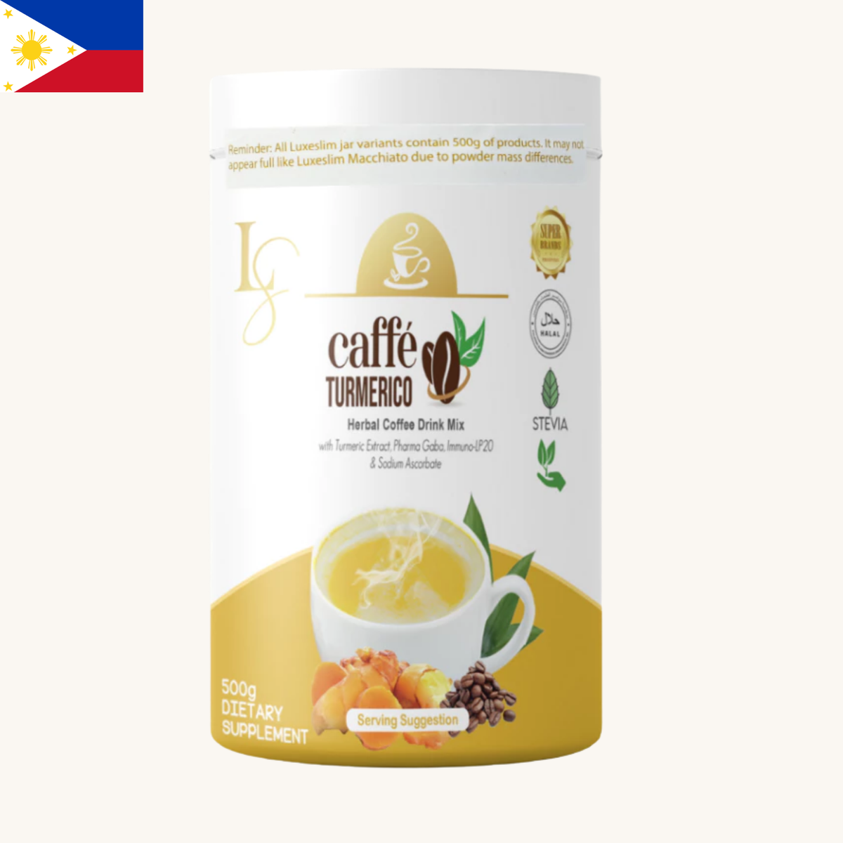 Luxe Slim - Caffe Turmerico Herbal Coffee Drink Mix (500g)