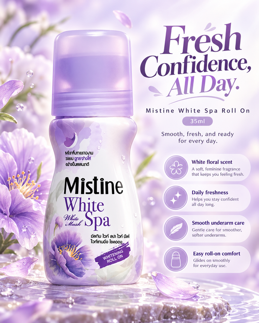 Mistine - White Spa Roll On Lavender (35ml)