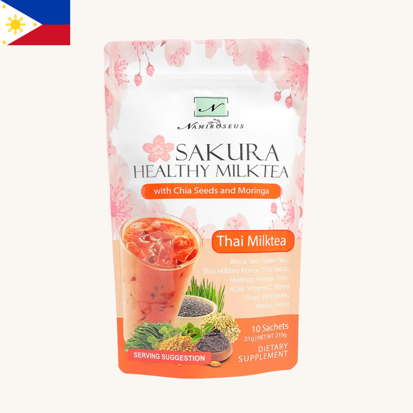 Namiroseus - Sakura Healthy Thai Milk Tea (10 x 21g) 210g