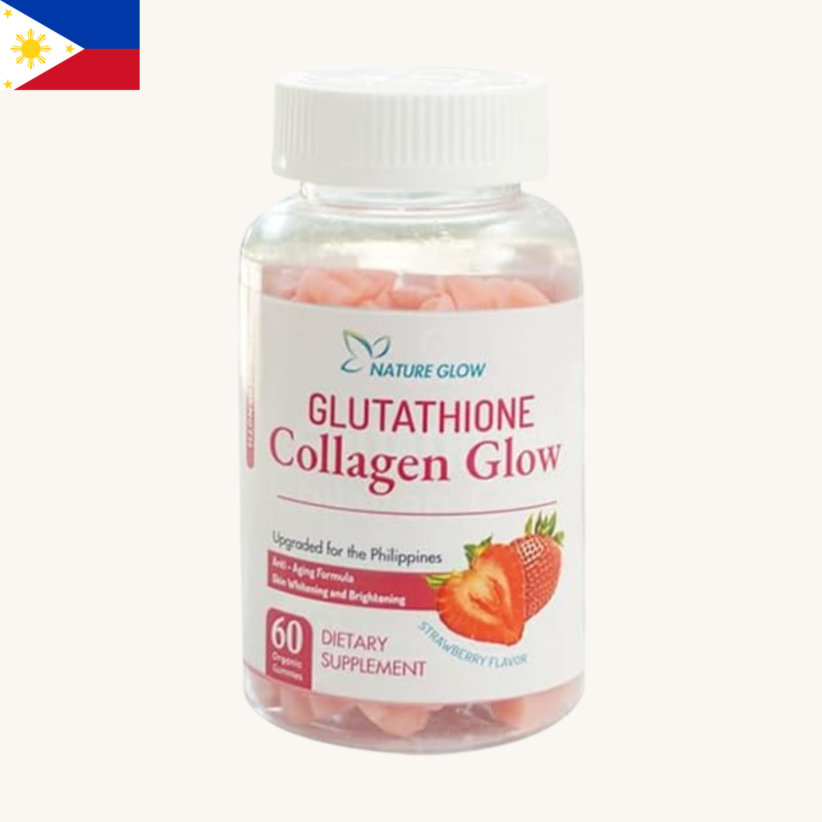 Nature Glow - Glutathione Collagen Glow Strawberry (60 Capsules)