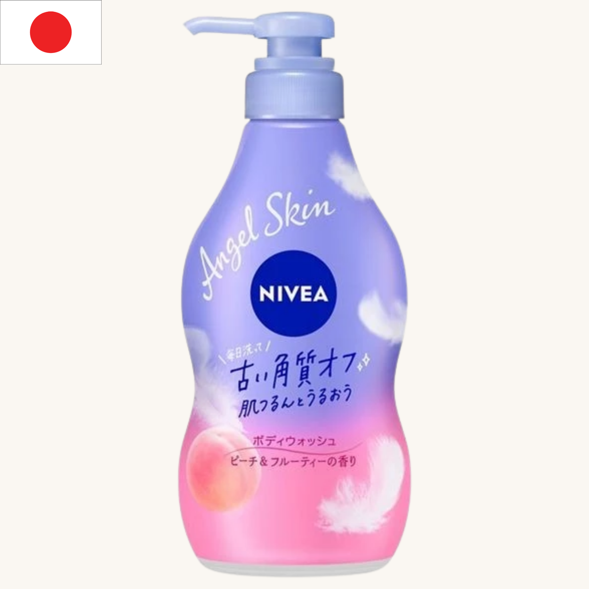 Nivea Japan - Angel Skin Body Wash Peach & Fruity Scent (480ml)
