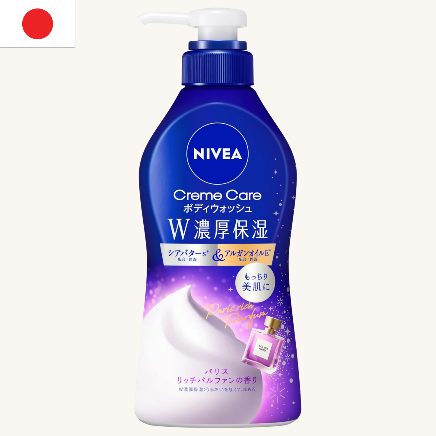 Nivea Japan - Cream Care Body Wash Paris Rich Parfum (460ml)