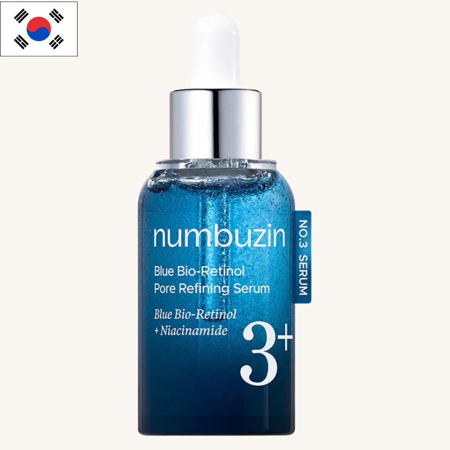 Numbuzin - No.3 Blue Bio-Retinol Pore Refining Serum (30ml)