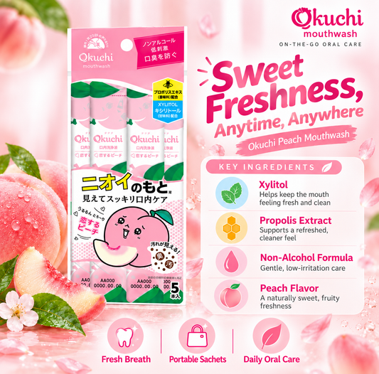 Okuchi - Peach Mouthwash (5x11ml)