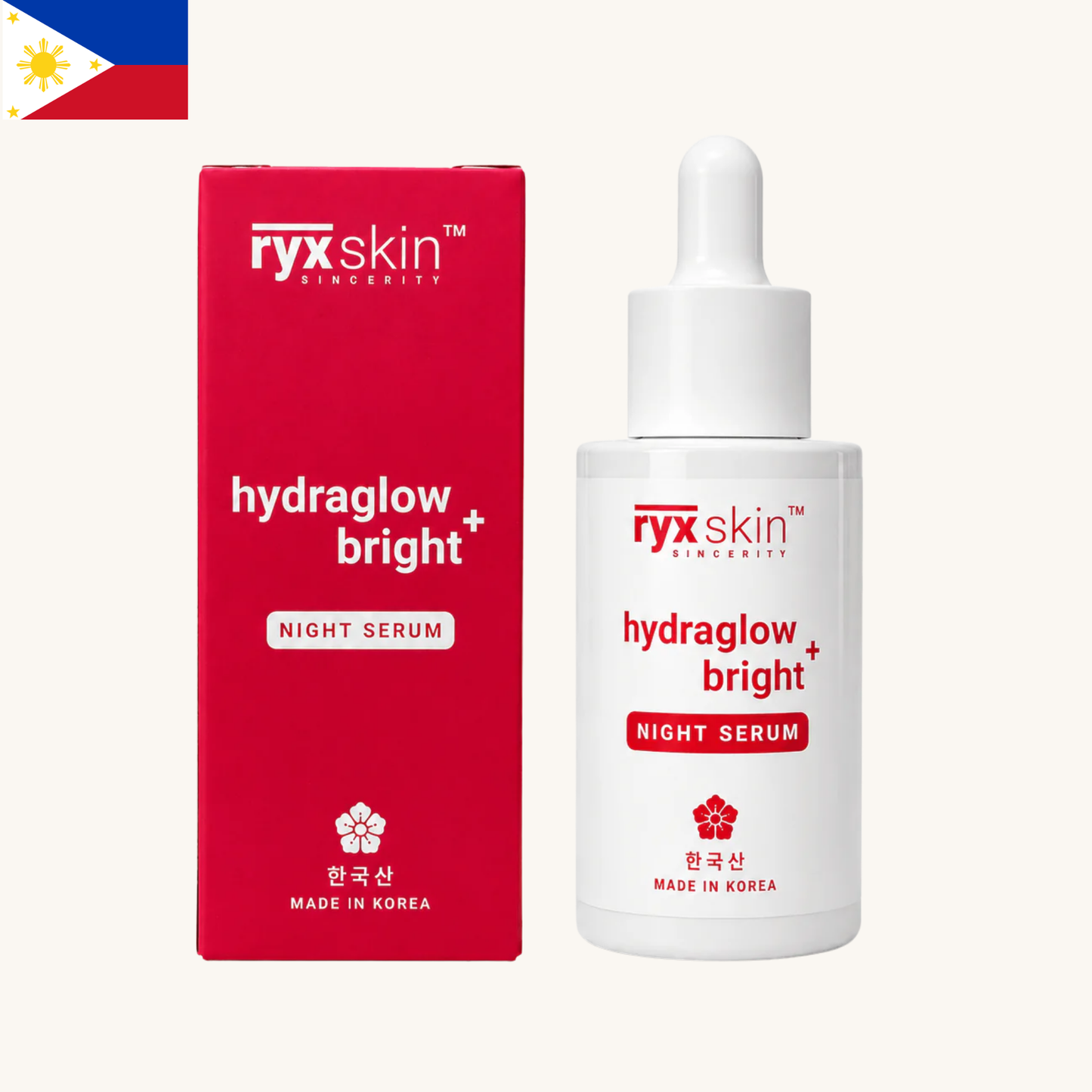 Ryx Skin - Hydraglow Bright+ Night Serum (30ml)