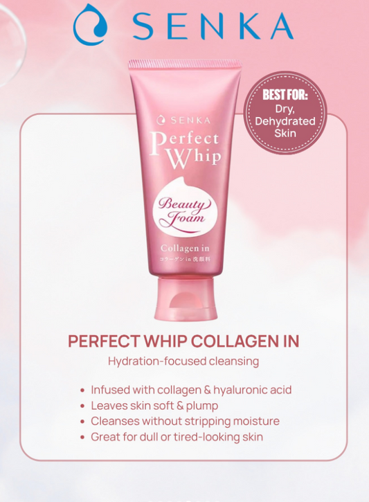 Senka - Perfect Whip Collagen in Washing Foam Cleanser (120g)
