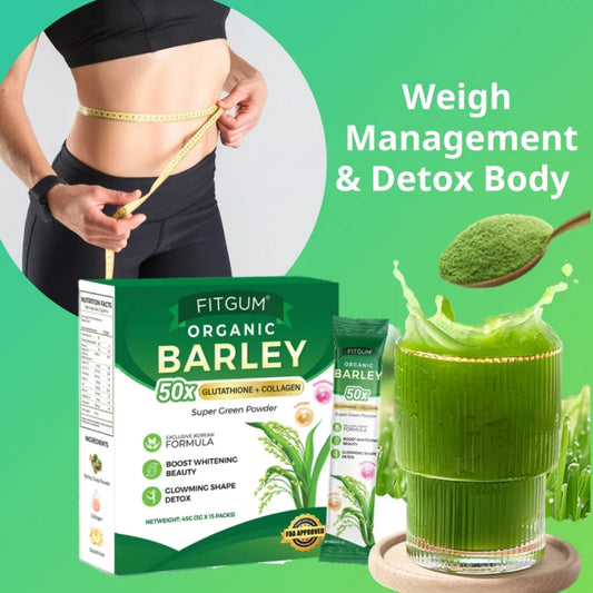 Fitgum - Organic Barley Powder (15 sachets)