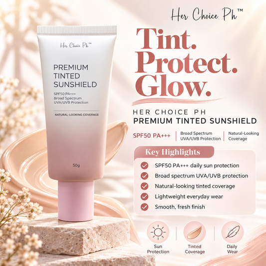 Her Choice PH - Premium Tinted Sunscreen SPF50 PA+++ (50g)