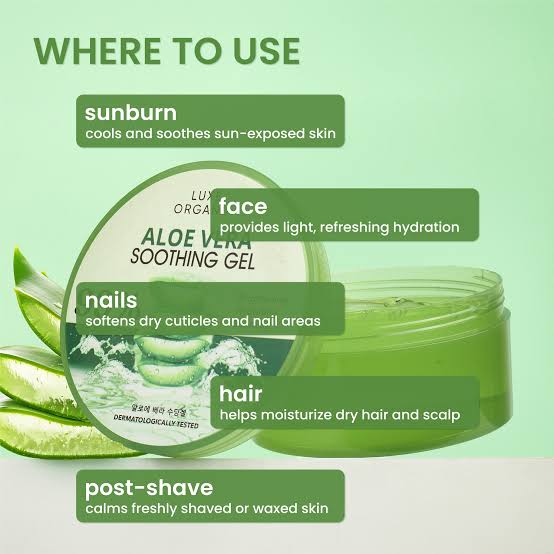 Luxe Organix - Aloe Vera Soothing Gel 99% (300ml)