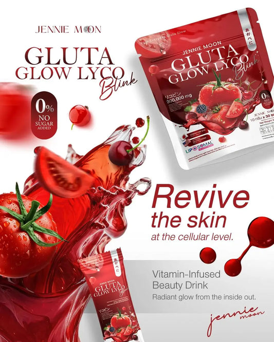 Jennie Moon - Gluta Glow Lyco Drink Powder (30 Sachets)