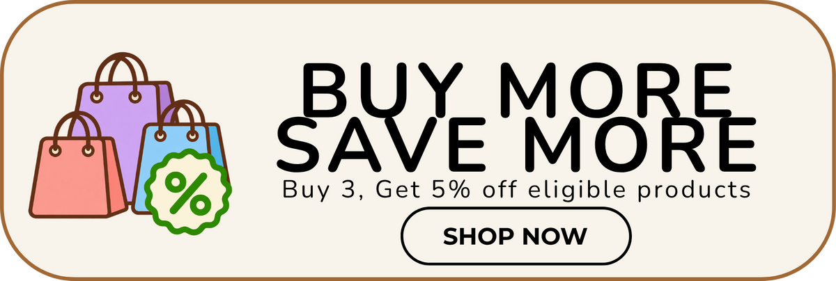 Buy 3, Get 5% Off Eligible Products