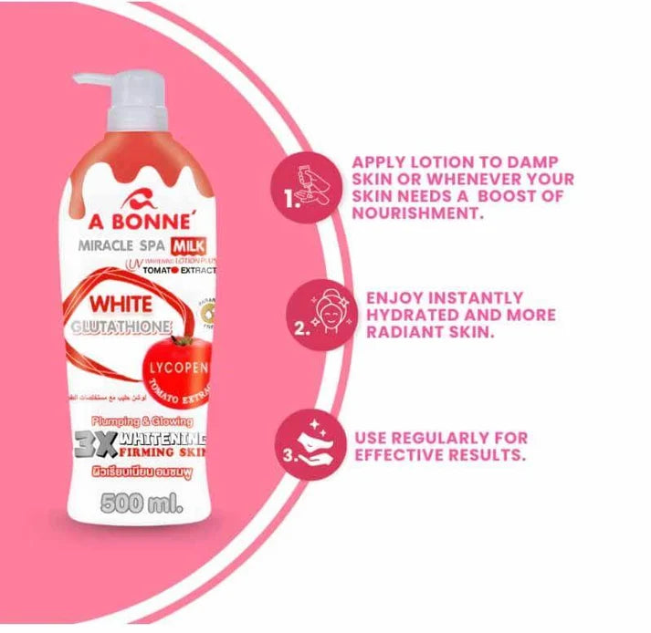A Bonne - Miracle Spa Tomato Extract Whitening Lotion (500ml)