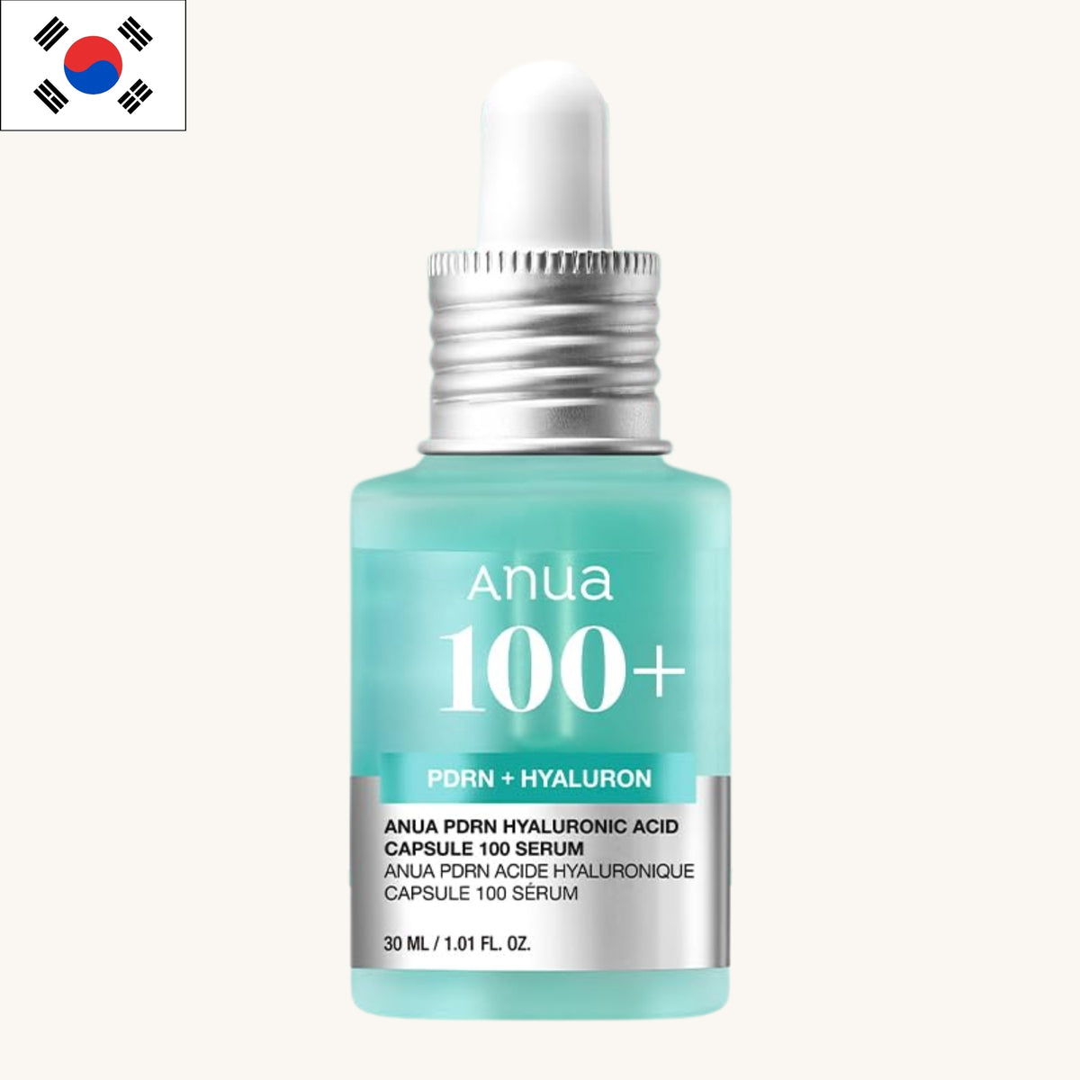 Anua - 100+ PDRN Hyaluronic Acid Capsule 100 Serum Radiant Face Serum Hydration (30ml)