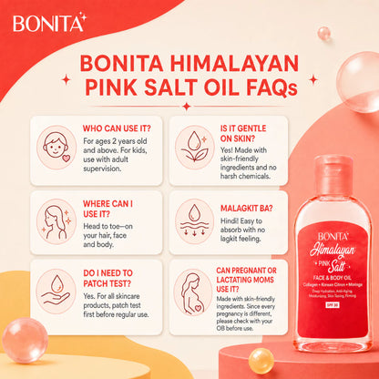 Bonita - Himalayan Pink Salt Face & Body Oil SPF30 (100ml)