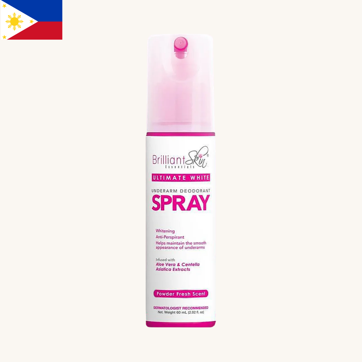 Brilliant Skin - Ultimate White Underarm Deodorant Spray (60ml)