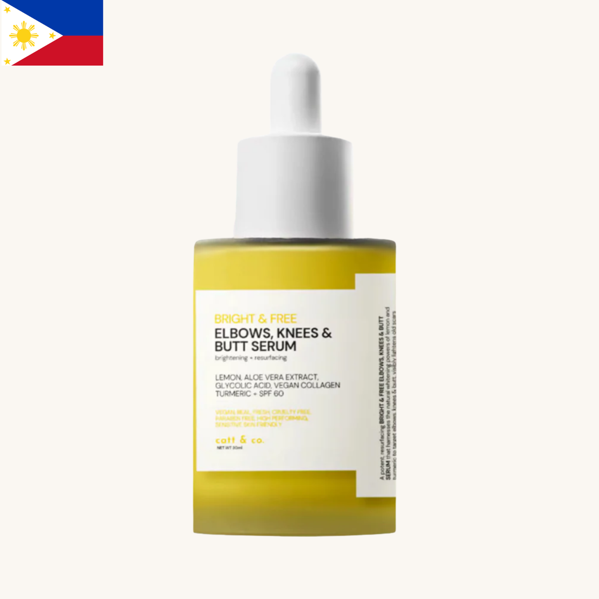 Catt & Co. -  Bright and Free Elbow, Knees and Butt Serum (30ml)