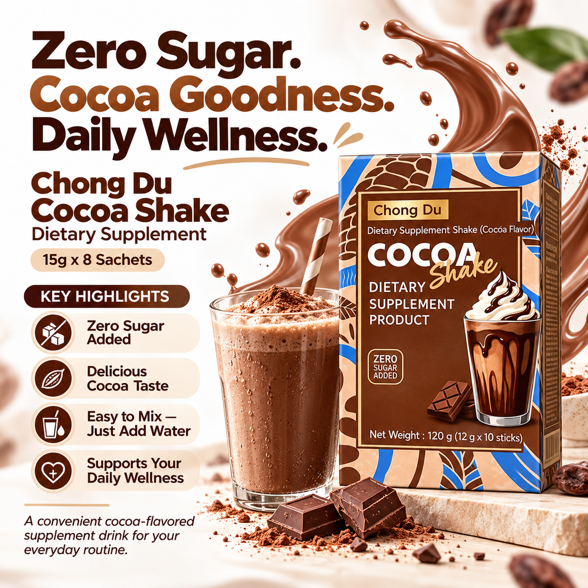 C Nine - Chong Du Cocoa Shake Dietary Supplement (8 sachets)
