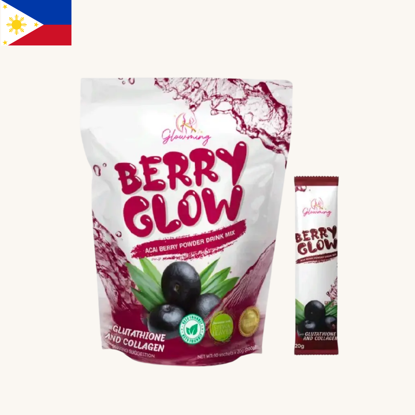 Cris Cosmetics Glam (CC Glam) - Glowming Berry Glow (200g)