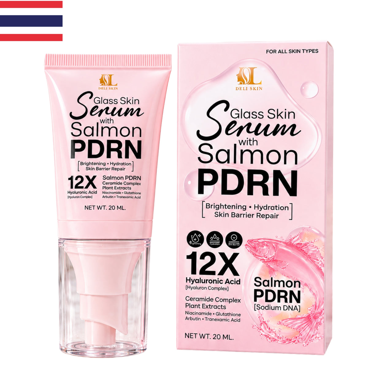 Deli Skin - Glass Skin Serum Salmon PDRN (20ml)