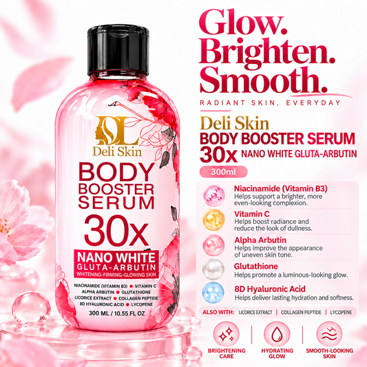 Deli Skin - Body Booster Serum 30x Nano White Gluta Arbutin (300ml)