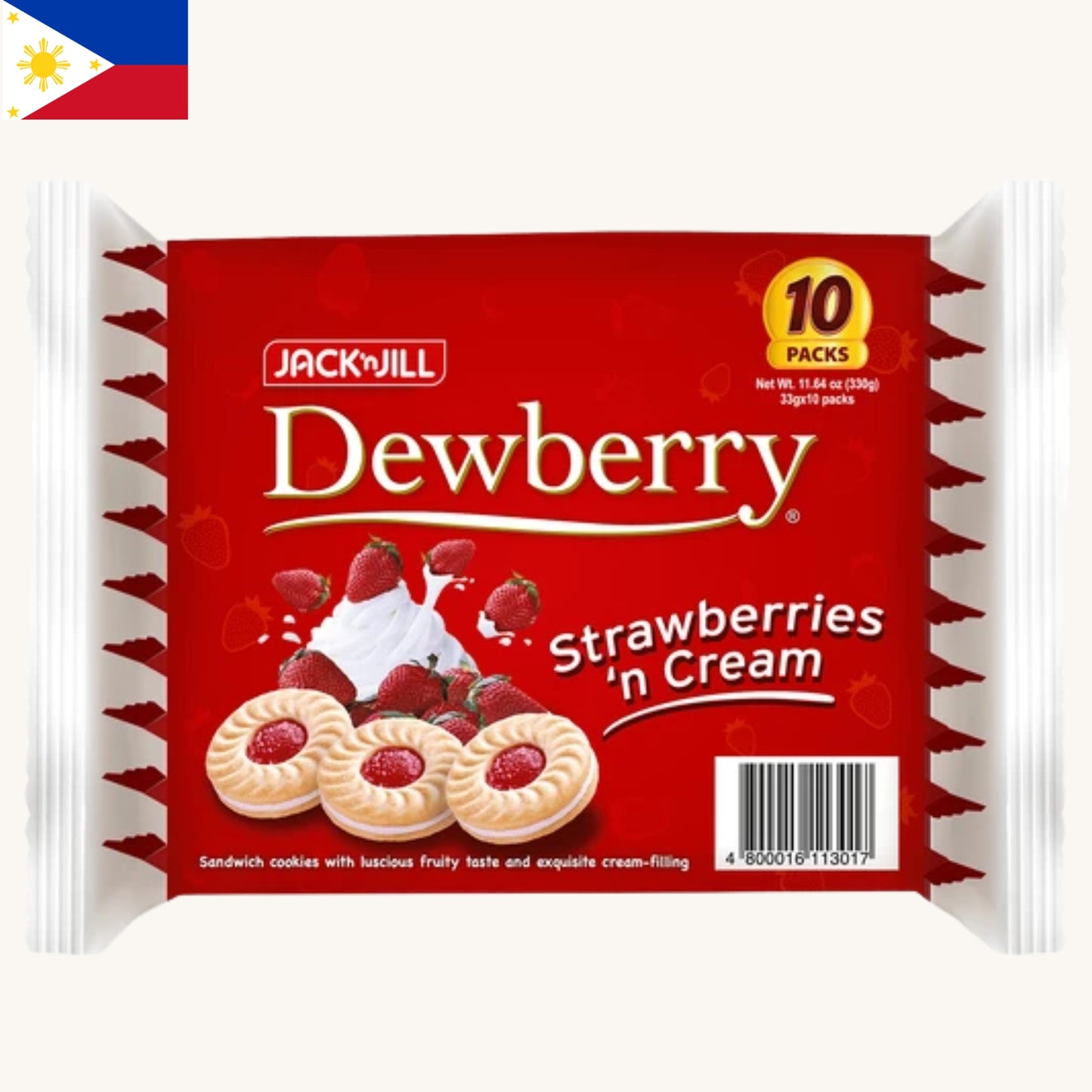 Dewberry Strawberries and Cream (33g x 10)