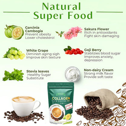 Fitgum - Collagen Chia Coffee Mix (10 x 12g)