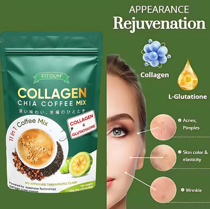 Fitgum - Collagen Chia Coffee Mix (10 x 12g)