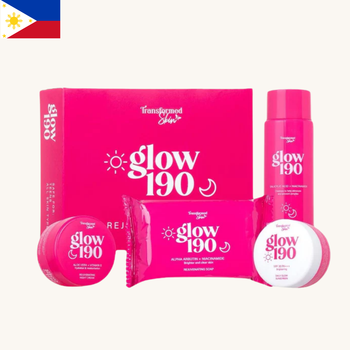 Glow 190 - Rejuvenating Facial Set