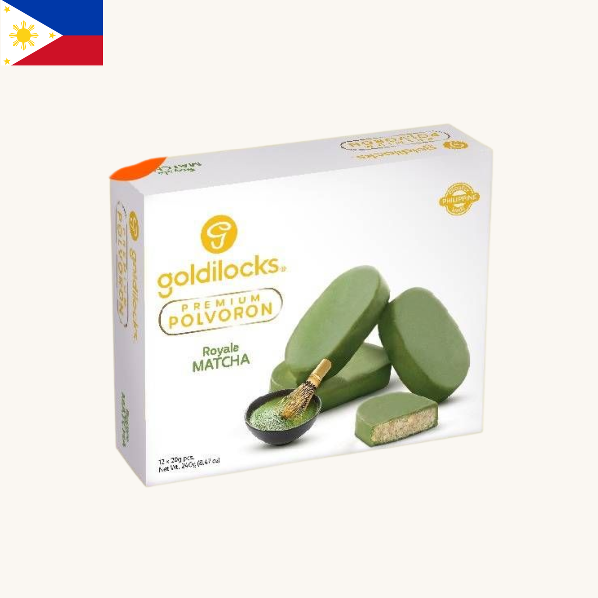 Goldilocks - Polvoron Royale Matcha (12x20g)
