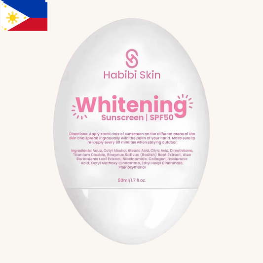 Habibi Skin Essentials - Habibi Whitening Sunscreen SPF50 (50ml)
