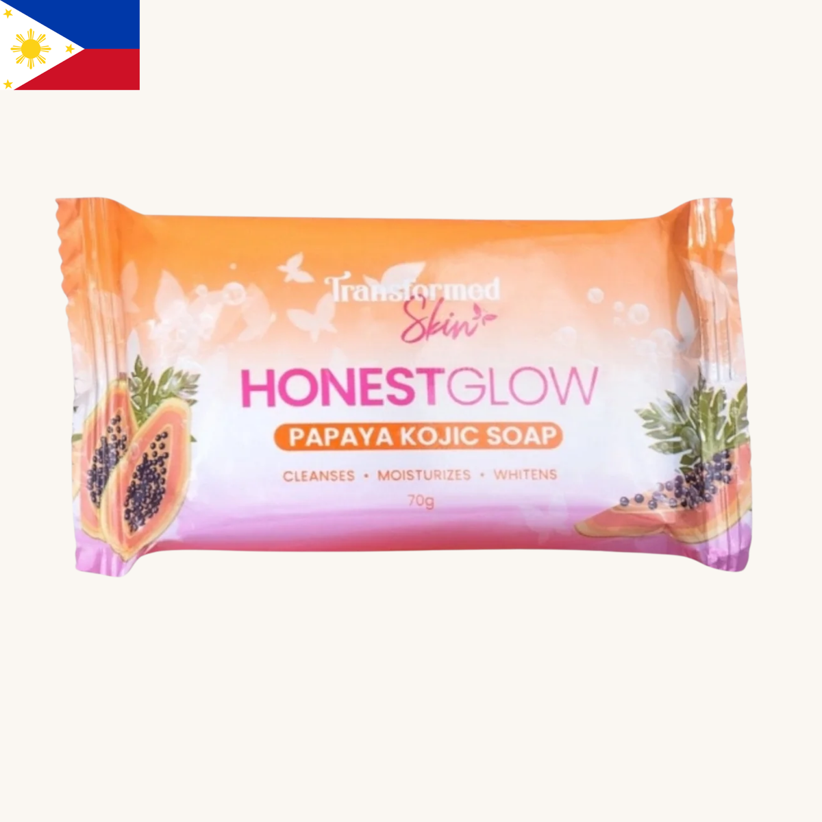 Honest Glow - Papaya Kojic Soap (70g)