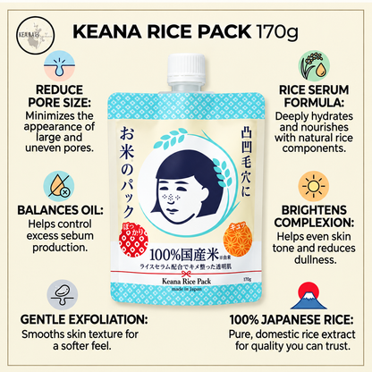 Ishizawa-Lab - Nadeshiko Keana Pore Care Rice Mask Pack (170g)