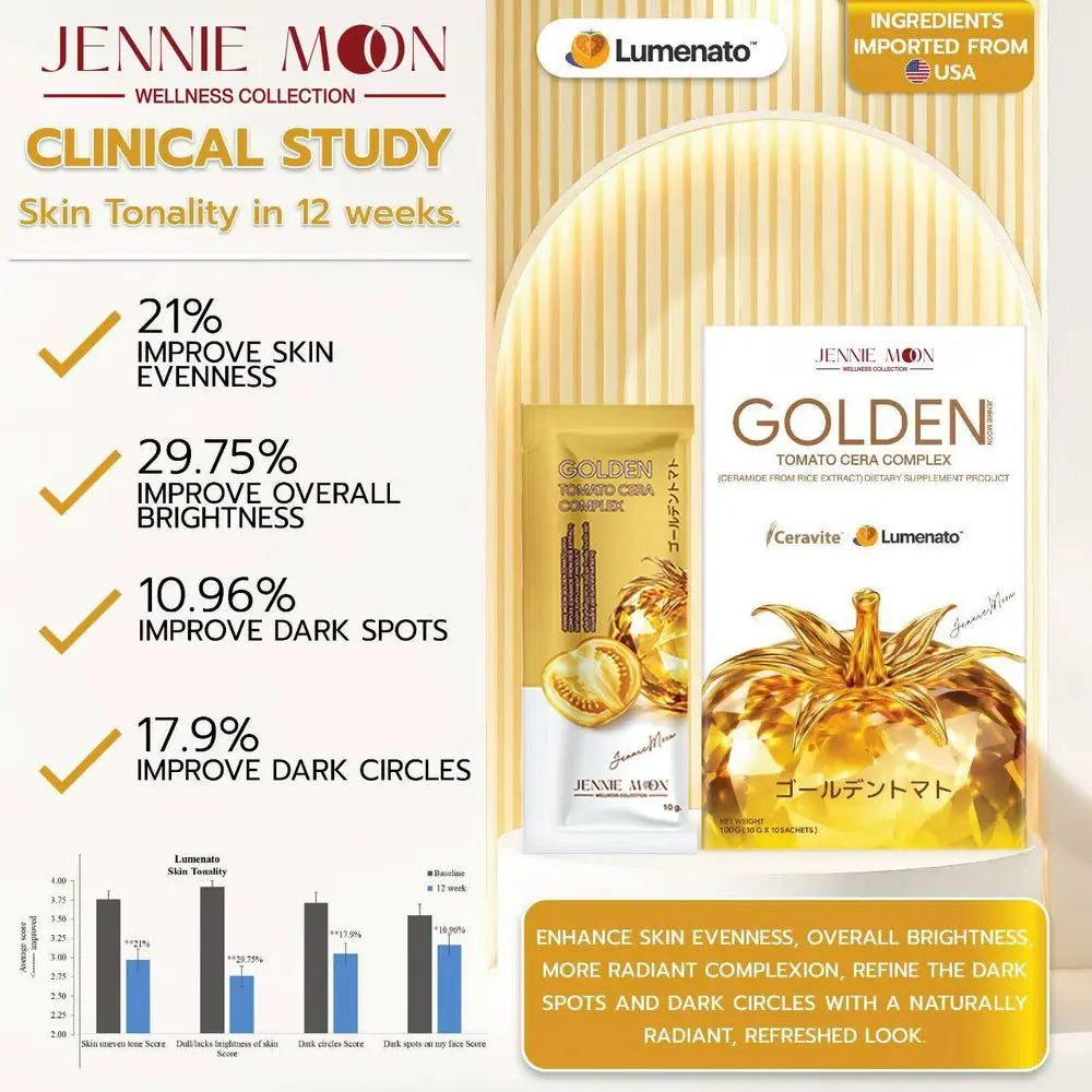 Jennie Moon - Golden Tomato Cera Complex Dietary Supplement Product (10 sachets)