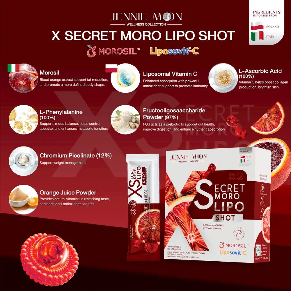 Jennie Moon - X Secret Moro Dietary Supplement Product (14 sachets)