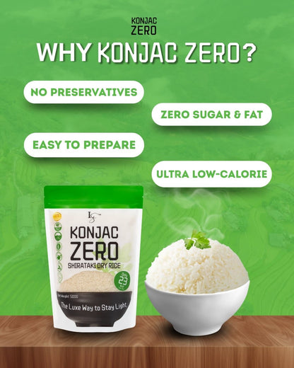 Luxe Slim - Konjac Zero Shirataki Dry Rice (1 Kilo)