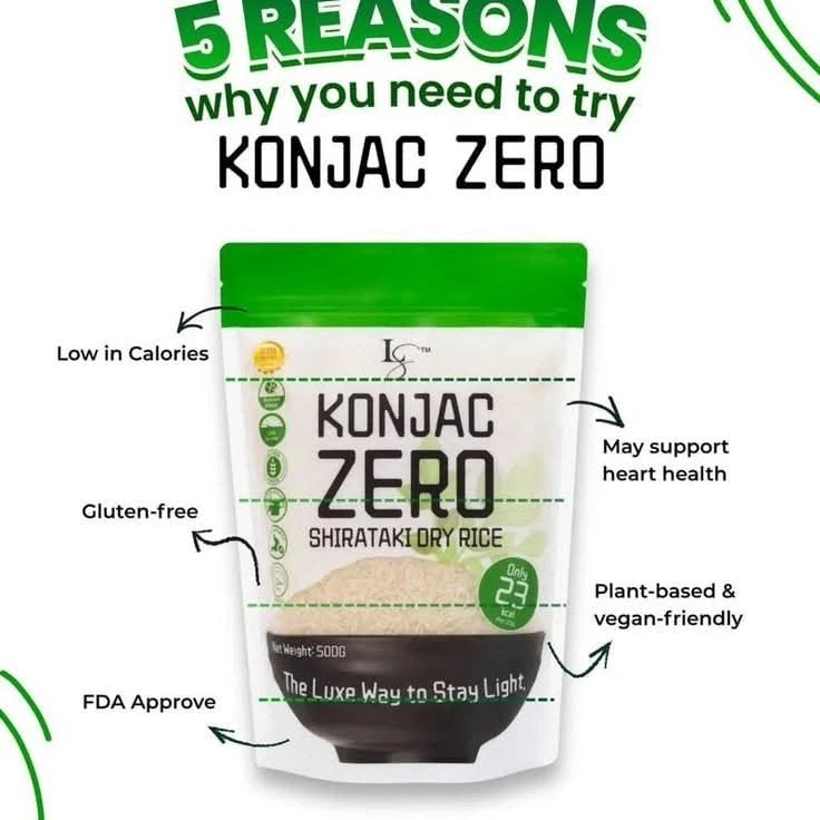 Luxe Slim - Konjac Zero Shirataki Dry Rice (1 Kilo)