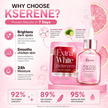 KSerene  - Extra White Underarm Serum Cream (30g)