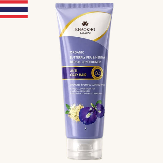 Khaokho - Anti Gray Hair  Butterfly Pea & Henna Herbal Conditioner (280ml)