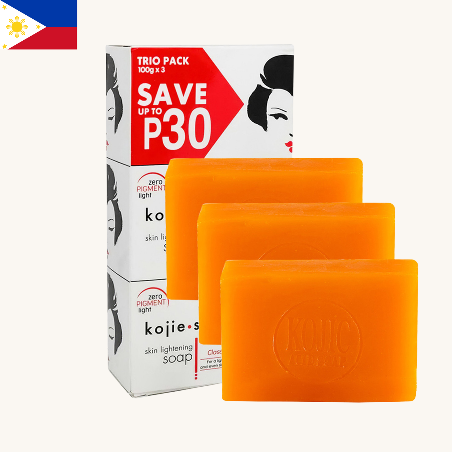 Kojie San - Skin Lightening Soap Classic (3 x 100g)