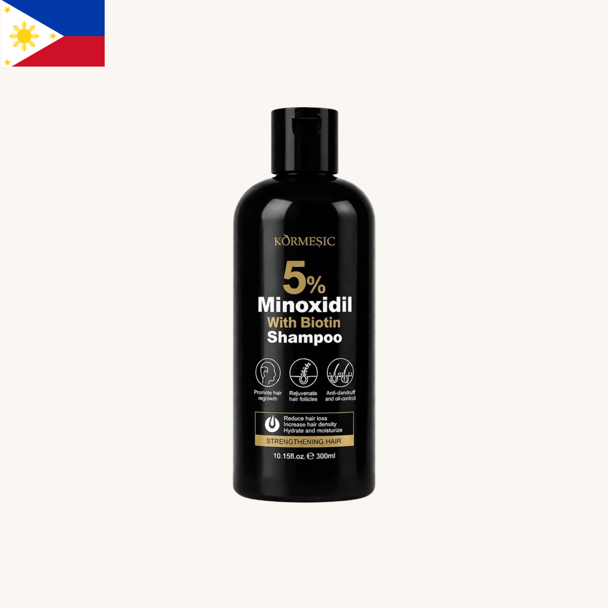 Kormesic - 5% Minoxidil Biotin Shampoo (300ml)